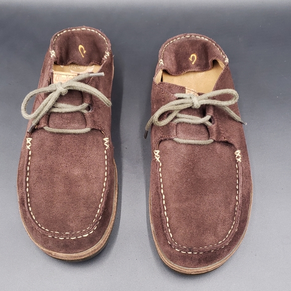 *SOLD *Olukai Ohana Nubuck lace up, or slip on, your choice, casual mens - Picture 5 of 12